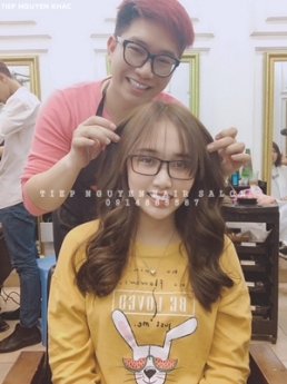 học tóc, xoăn hippie phong cách cá tính tiệp nguyễn