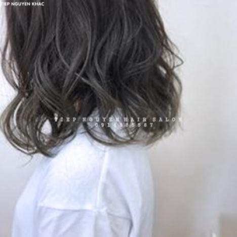 Học nghề tóc, uốn xoăn tự nhiên hippie mái bay - tiệp nguyễn hair