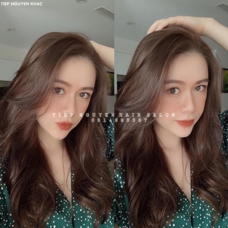 Học tóc, uốn xoăn hippie tiệp nguyễn hair