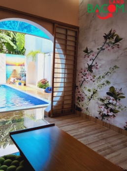 Siêu phẩm nhà phố, p Trảng Dài, Biên Hoà, hồ bơi,150m2 SHR, thổ cư, đường xe ô tô.