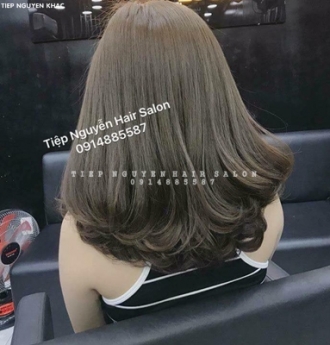 Học nghề tóc, uốn xoăn hippie tự nhiên mái bay tiệp nguyễn
