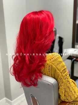 Màu Đỏ , Địa Chỉ Nhuộm Tóc Đẹp Giá Rẻ Hoài Đức - Nam Đỗ Hair Salon