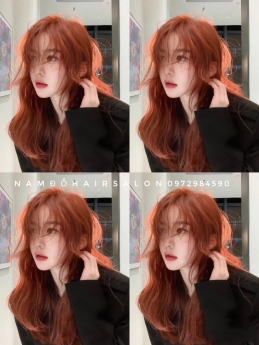 Màu Cam, Địa Chỉ Nhuộm Tóc Uy Tín Giá Rẻ Hoài Đức - Nam Đỗ Hair Salon