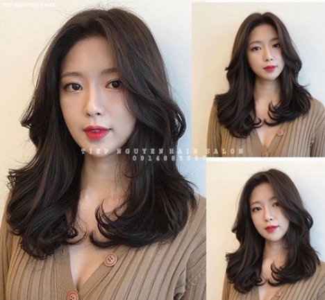 Học nghề tóc, uốn xoăn hippie tự nhiên mái bay tiệp nguyễn