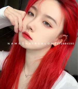 Màu Hồng,Địa Chỉ Nhuộm Tóc Đẹp Giá Rẻ Hoài Đức- Nam Đỗ Hair Salon