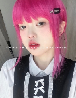 Màu Hồng,Địa Chỉ Nhuộm Tóc Đẹp Giá Rẻ Hoài Đức- Nam Đỗ Hair Salon