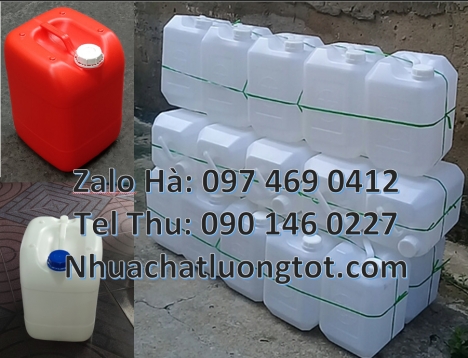 Can 30l vuông xanh, can nhựa 20 lít đựng axit, can hdpe 25 lít đựng dầu nhớt, can dẹp 30 lít đựng th