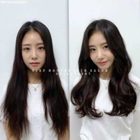 Học nghề tóc, uốn xoăn tự nhiên hippie mái bay - tiệp nguyễn hair
