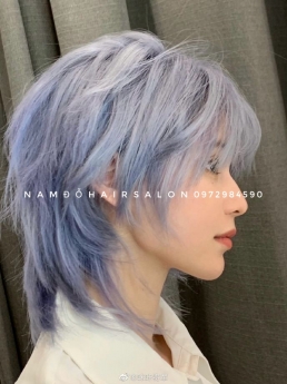 Màu Khói Xanh,Địa Chỉ Nhuộm Tóc Đẹp Giá Rẻ Hoài Đức - Nam Đỗ Hair Salon