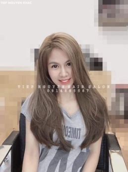 Học tóc, uốn xoăn hippie tự nhiên mái mưa cá tính tiệp nguyễn