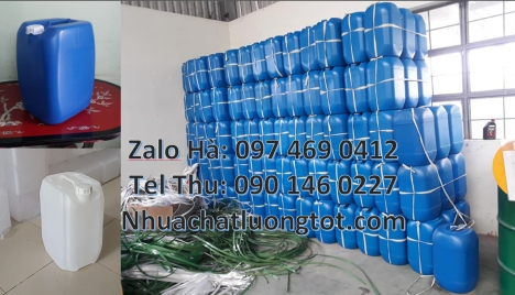 Can 30l vuông xanh, can nhựa 20 lít đựng axit, can hdpe 25 lít đựng dầu nhớt, can dẹp 30 lít đựng th