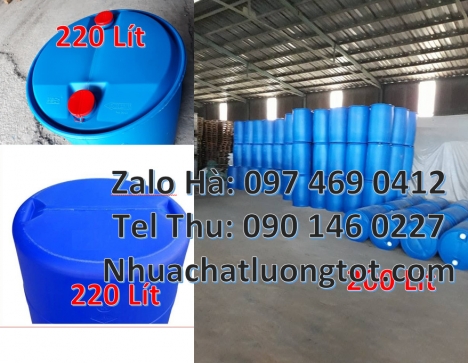 Phuy nhựa 220 lít nắp mở, Phuy nhựa 30 lít, Thùng phuy nhựa 150 lít nắp mở, Giá bán thùng phi nhựa 2