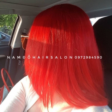 Màu Đỏ , Địa Chỉ Nhuộm Tóc Đẹp Giá Rẻ Hoài Đức - Nam Đỗ Hair Salon