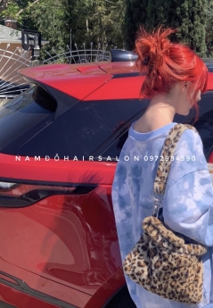Màu Đỏ Hồng, Địa Chỉ Nhuộm Tóc Đẹp Giá Rẻ Hoài Đức - Nam Đỗ Hair Salon