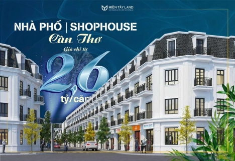 NHÀ PHỐ XÂY SẴN MẶT TIỀN CHỢ THỚI LAI - ĐẦU TƯ KINH DOANH LỢI NHUẬN CAO