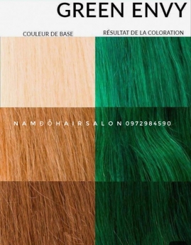 Màu Xanh Lá Mạ, Địa Chỉ Nhuộm Tóc Đẹp Giá Rẻ Hoài Đức - Nam Đỗ Hair Salon