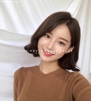 Học nghề tóc, uốn hippie xoăn tự nhiên mái bay  - tiệp nguyễn hair