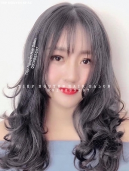 Học nghề tóc, uốn xoăn hippie tự nhiên mái bay tiệp nguyễn