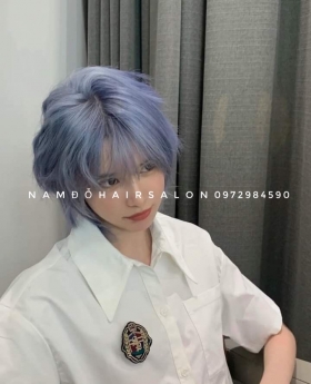 Màu Khói Xanh, Địa Chỉ Nhuộm Tóc Uy Tín Giá Rẻ Hoài Đức - Nam Đỗ Hair Salon