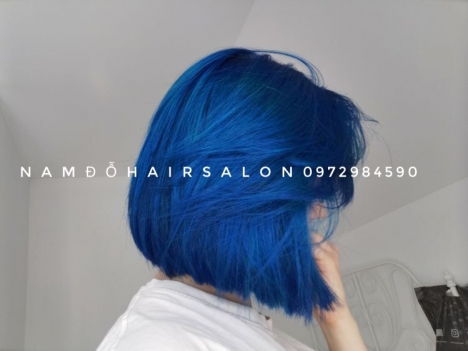 Nhuộm Xanh Dương,Địa Chỉ Nhuộm Tóc Đẹp Uy Tín Giá Rẻ Hoài Đức - Nam Đỗ Hair Salon