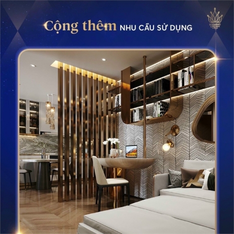 Siêu Phẩm 1N+1 tại dự án Dimond crow Hải phòng, tặng nội thất lên tới 100tr