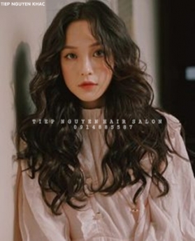 Hippie xoăn ngang vai, học nghề tóc - tiệp nguyễn hair