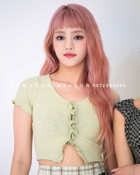 Màu Hồng,Địa Chỉ Nhuộm Tóc Đẹp Giá Rẻ Hoài Đức- Nam Đỗ Hair Salon