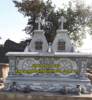 BÁO GIÁ CÁC MẪU MỘ ĐÔI BẰNG ĐÁ TẠI HẢI DƯƠNG