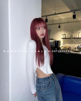 Màu Hồng Trà Sữa, Địa Chỉ Nhuộm Tóc Đẹp Giá Rẻ Hoài Đức - Nam Đỗ Hair Salon