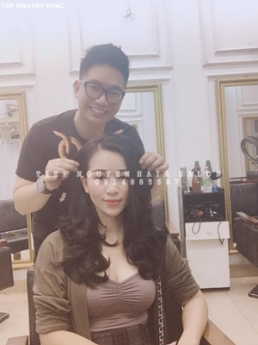 học tóc, xoăn hippie phong cách cá tính tiệp nguyễn