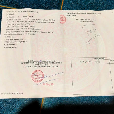 Bán 7ha trên sổ, thực tế 8ha tại Nghĩa Tín phường Quảng Thành, Gia Nghĩa. Đắk Nông