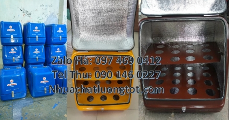 Túi giữ nhiệt giao hàng, Thùng chở hàng xe máy cũ Thùng giao hàng composite, thùng giao trà sữa chi