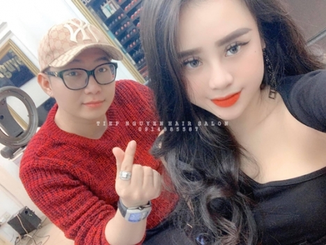 Học nghề tóc, uốn xoăn hippie cho nàng mặt tròn tiệp nguyễn