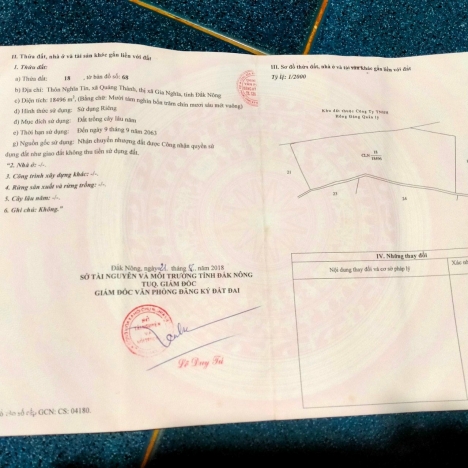 Bán 7ha trên sổ, thực tế 8ha tại Nghĩa Tín phường Quảng Thành, Gia Nghĩa. Đắk Nông