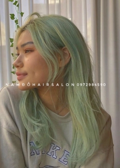 Màu Xanh Ngọc, Địa Chỉ Nhuộm Tóc Đẹp Giá Rẻ Hoài Đức - Nam Đỗ Hair Salon