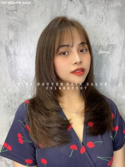 Học nghề tóc, uốn xoăn hippie tự nhiên ngang lưng.