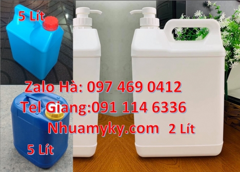 can nhựa 1L 4L đựng thực phẩm, Can nhựa 2l đựng phân bón. Can 20 lít đựng hóa chất, can 25l giá rẻ,