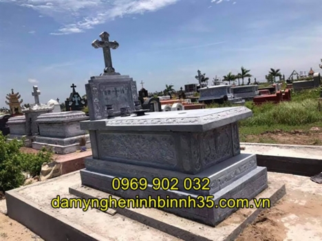 MỘ CÔNG GIÁO ĐÁ XANH ĐẸP NHẤT - ĐÁ MỸ NGHỆ NINH BÌNH 35