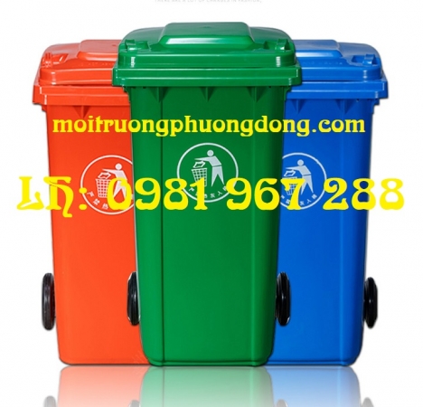 Địa chỉ cung cấp thùng rác 240 lít màu dương