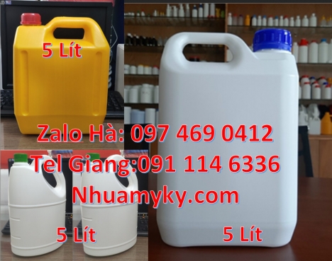 can nhựa 1L 4L đựng thực phẩm, Can nhựa 2l đựng phân bón. Can 20 lít đựng hóa chất, can 25l giá rẻ,