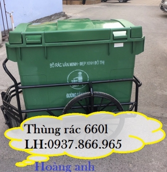 Xe gom rác tại hà nội, thùng rác công cộng, xe gom rác tại toàn nhà chung cư, thùng rác 660l có bánh