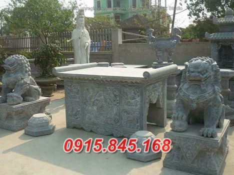 06+ mẫu ban thờ bàn lễ đá đẹp bán gia lai