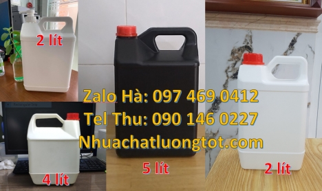 Can 1 l hdpe đựng hóa chất. Can 5l đựng axit, can 4l vòi nhấn đựng phẩm màu, Can hdpe giá rẻ Can 2l