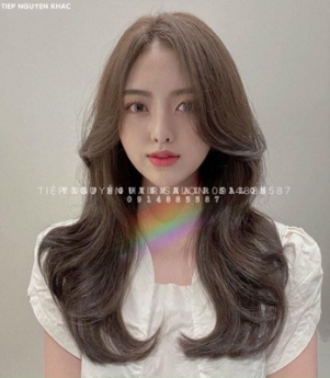 Xoăn lơi uốn xoăn gợn sóng nước bồng bềnh, học nghề tóc Tiệp Nguyễn.