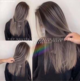 Xoăn lơi tự nhiên, xoăn sóng ngắn ngang vai, học nghề tóc Tiệp Nguyễn.