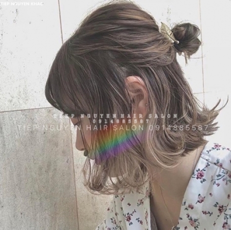 Xoăn sóng lơi, xoăn lơi ngang lưng tự nhiên cho nữ, học nghề tóc Tiệp Nguyễn.