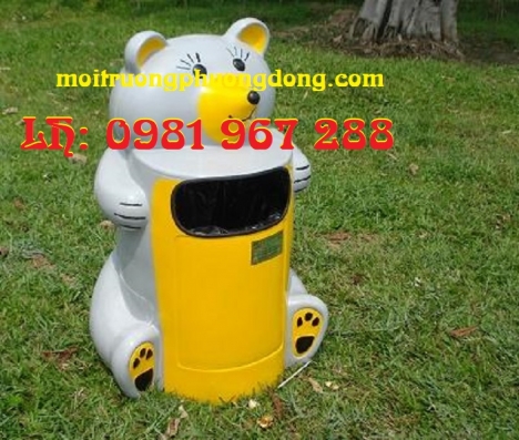 Bán thùng rác hình con gấu trúc tại Hà Nội