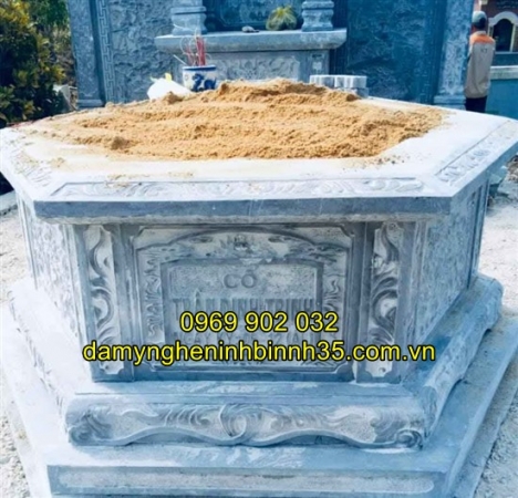 Cơ sở thi công mẫu mộ đá bát giác đẹp tại Hải Dương uy tín 2022
