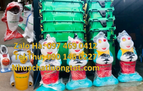 Thùng rác gấu trúc, sọt rác cánh cụt Giá bán thùng rác con vật Sọt rác cá chép, sọt r
