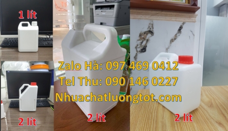 Can 1 l hdpe đựng hóa chất. Can 5l đựng axit, can 4l vòi nhấn đựng phẩm màu, Can hdpe giá rẻ Can 2l